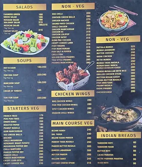 Menu at LIT Gastro Pub, Bengaluru