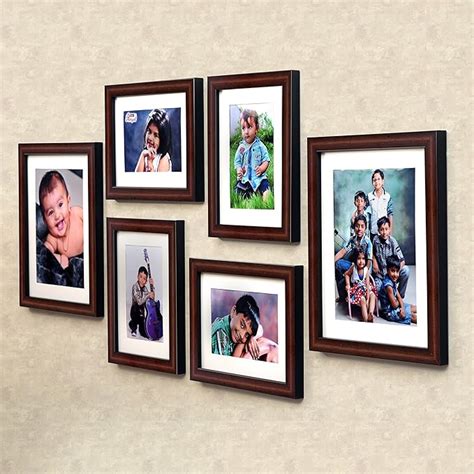 AJANTA ROYAL set of 6 Individual Photo Frames (4-6x8 and 2-8x10 Inch ...