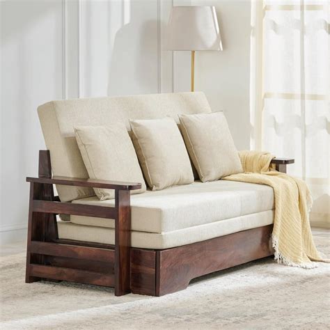Buy Helios Basil Fabric 3-Seater Sofa Bed - Beige from Helios by Home ...