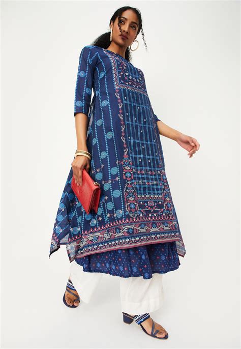 Buy Women Printed Layered Kurta Online at just Rs. 1699.0 ...