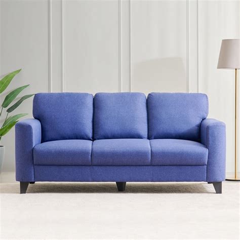 Buy Helios Phantom Fabric 3+2 Seater Sofa Set - Blue from Helios by ...