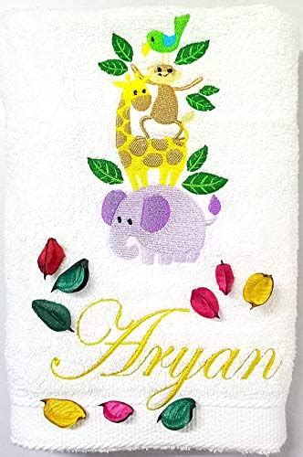 Buy TurtleLittle, Cotton, Baby Elephant with Baloons Kids Bath Towel ...