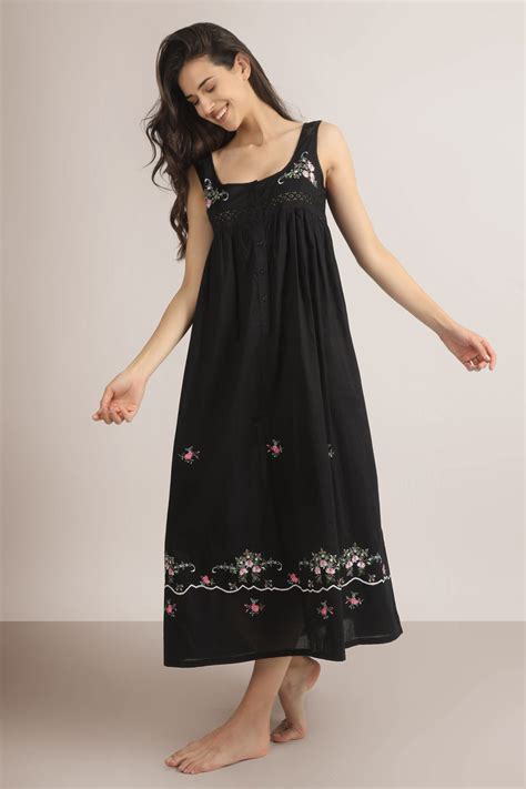 Maria Night/Lounge Dress: Shop Comfortable Cotton Nightgowns – After Dark