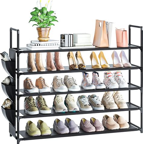 Amazon.com: OYREL Shoe Rack 5 Tier Shoe Organizer Shoe Storage 20-25 ...