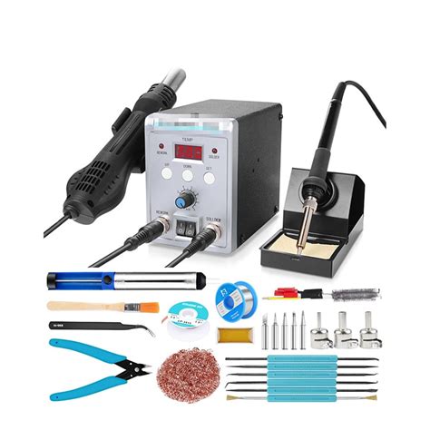 Buy Brenkumoty Soldering Iron Kit- Soldering Staiton 8586 2 In 1 Hot ...
