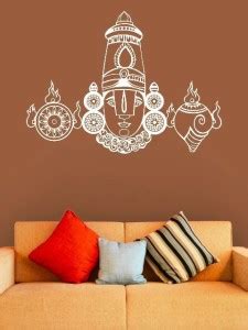 wall1ders 45 cm Wall1ders Tirupati Bala Ji White Self Adhesive Sticker ...