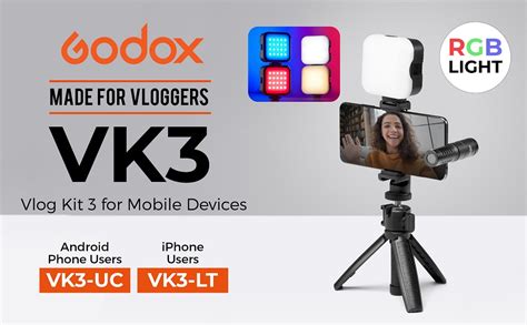 Godox VK3 UC Vlogging Kit for Android Smartphone Users, Youtubers ...