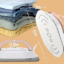 Buy MULZI Portable Iron for Clothes Travelling, Mini Press, Foldable ...
