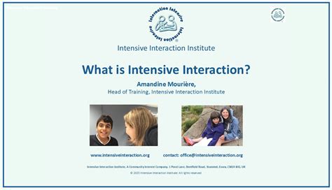 Image result for Intensive Interaction Visual