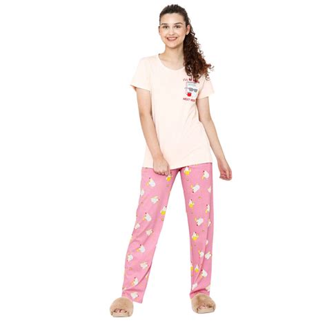 Buy Shyaway Thulian Top & Pyjama Set - Pink Online