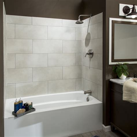Palisade 23.2in x 11.1in Vinyl Shower Wall Tile Kit, Waterproof ...