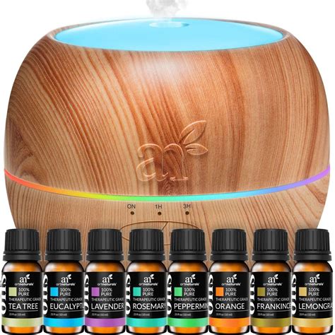 ArtNaturals Aromatherapy Essential Oil and Diffuser Set - 150ml & Top 8 ...