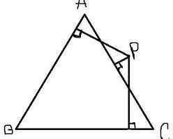 Prove that the sum of the squares of the distances of any point inside ...