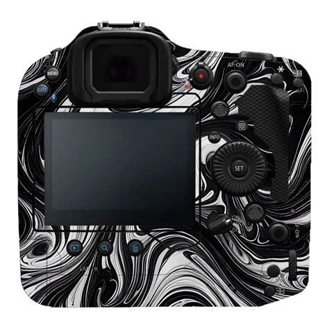 Black and White Marble Canon EOS R3 Camera Skins