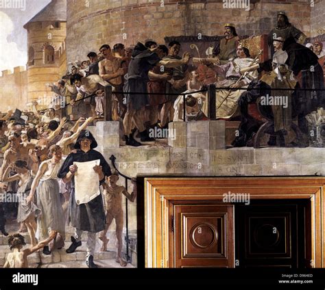 Louis VI the Fat (1081-1137) king of France from 1108, granting the ...