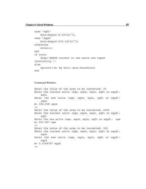 MATLAB Tutorial 6 的图像结果
