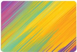 Yellow Alley Colorful Designer Laptop Sticker|Printed on Vinyl, Bubble ...