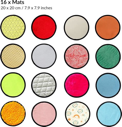 Sensory Room 16-Piece Sensory Floor Tiles Set - Tactile Mats For ...