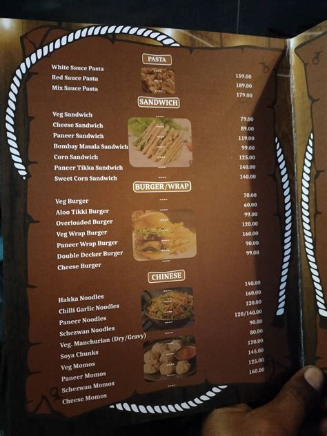 Menu at Avantus Café, Jaipur