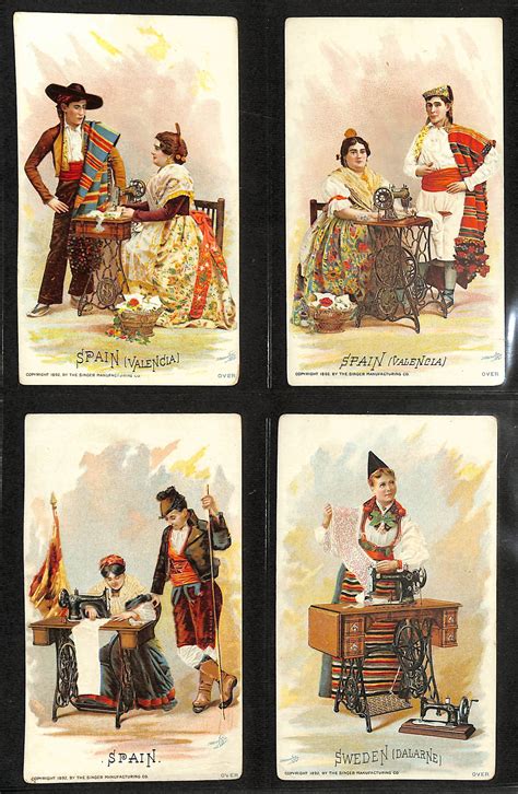 Lot Detail - 1892 Singer Mfg Co Costumes of All Nations Complete Set of ...