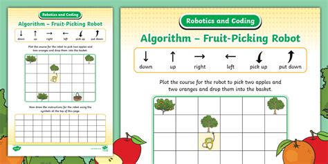 Grade R Robotics and Coding: Coding - Fruit-Picking Robot