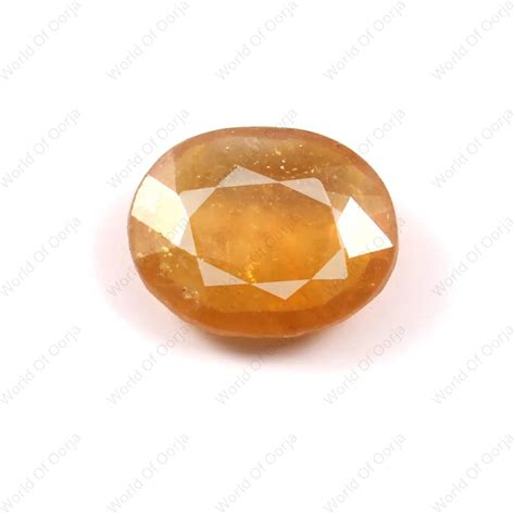 Yellow Sapphire (Pukhraj) (5.75 Carat, 6.31 Ratti)- World Of Oorja ...