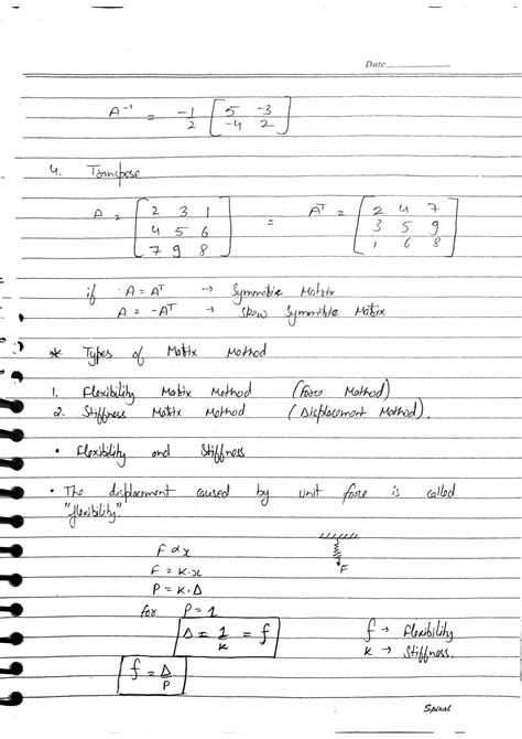 Image result for Flexibility Matrix Equation