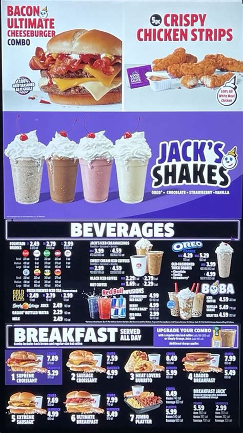 Image result for Jack Box Menu Items