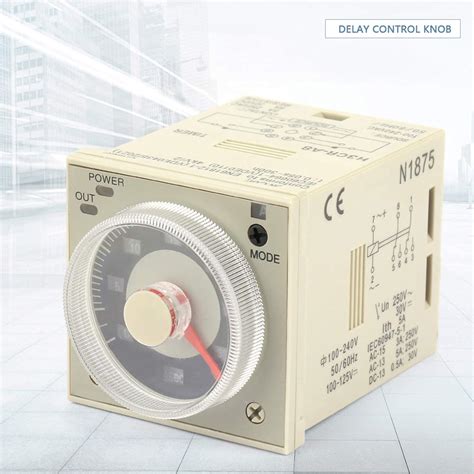 LHLIAN Knob Time Relay, H3CR-A8 1.2S-300H 100-240V India | Ubuy