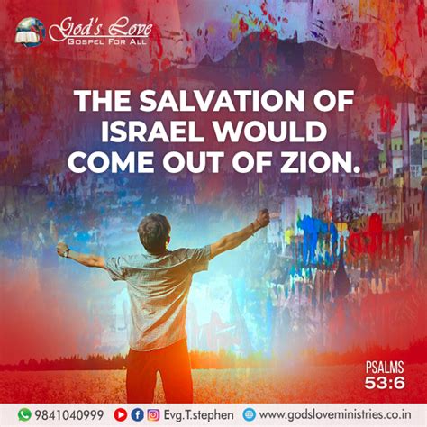 Psalm 53:6 :: God's Love Ministries - Today's Promise