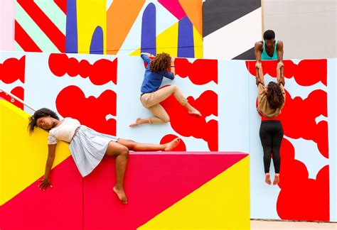 "Room to Dance" student performers pose on the Maser Mural at Santa Fe ...