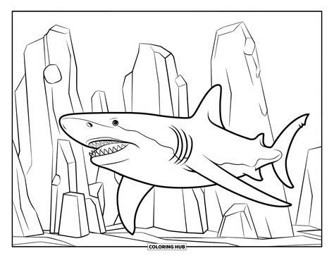 50+ Megalodon Shark Coloring Pages for Kids & Adults (Free Printable PDFs)