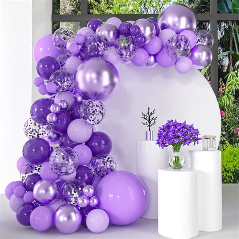 Purple Balloon Garland Kit, 129PCS Purple Balloons | Ubuy India