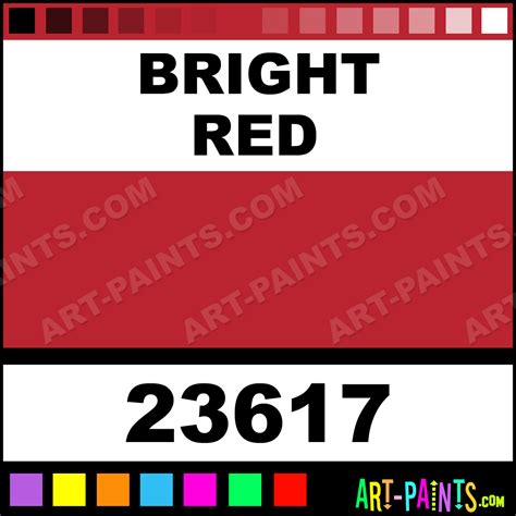 Bright Red Artist Acrylic Paints - 23617 - Bright Red Paint, Bright Red ...