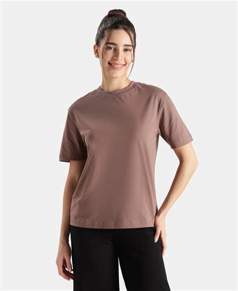 Buy Super Combed Cotton Rich Oversized T-Shirt with Side Slits - Deep ...