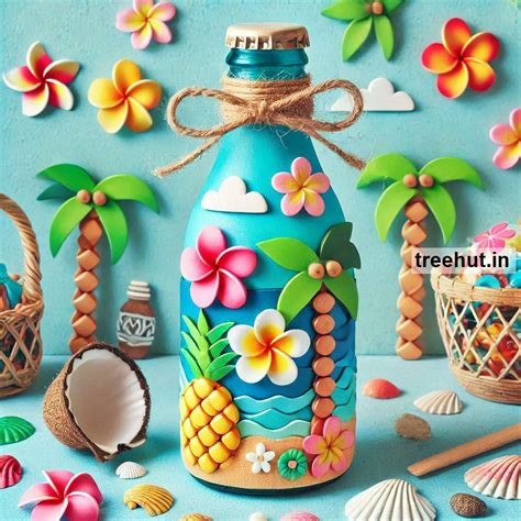 Hawaii Bottle Decoration Ideas, Bottle Craft Ideas