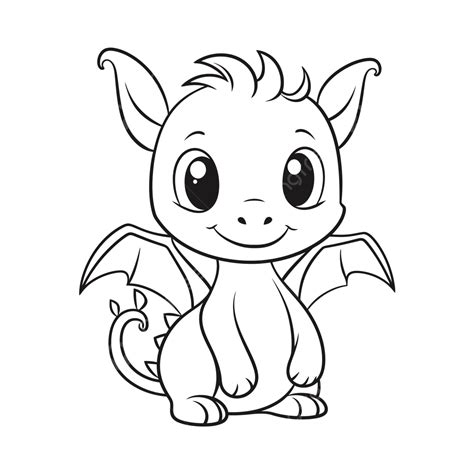 Easy Printable Dragon Coloring Pages