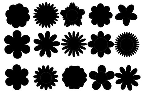 Flower shape Vectors - Download Free High-Quality Vectors from Freepik ...