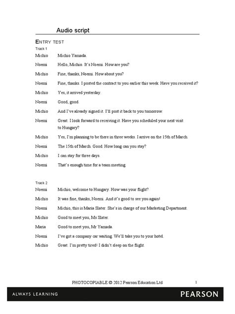 Image result for Audio Script Example