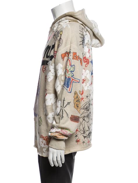 Denim Tears x Saint Michael Graphic Print Crew Neck Hoodie - Neutrals ...