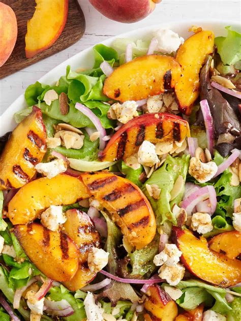 Grilled Peach Salad - Budget Bytes