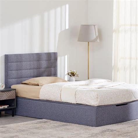 Buy Connect Planks Teen Bed with Hydraulic Storage - Grey from Home ...