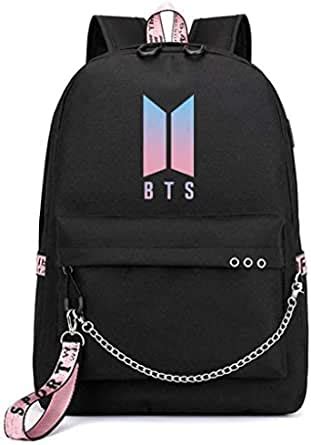 Buy Obtheleg Kpop BTS Bangtan Boys Casual Backpack Daypack Laptop Bag ...