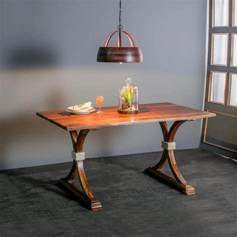 Nicole Solid Wood Six Seater Dining Table -Dining Tables set - Fabuliv