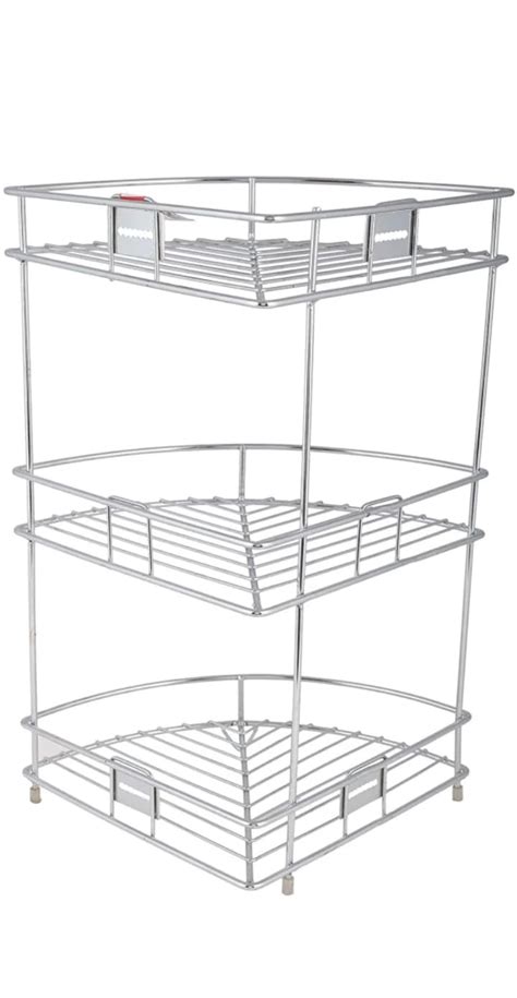 Dhruvmagic Utensil Kitchen Rack Steel 3 -Tier Stainless Steel Kitchen ...