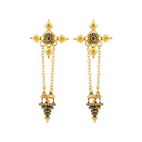 Temple of Love Classic Light Lamp Motif Earrings – VOYLLA