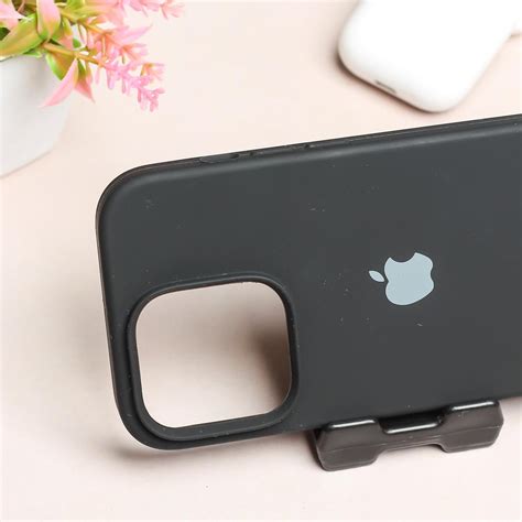 Black Original Silicone case for Apple iphone 12 pro – The Hatke