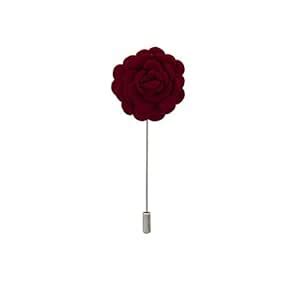 Buy Knighthood Maroon Bunch Flower Lapel Pin Suit Collar Accessories ...