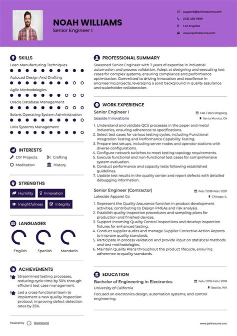 10+ Senior Engineer Resume Samples & Templates for 2025