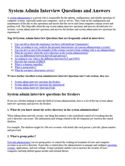 Administrator Interview Questions 的图像结果